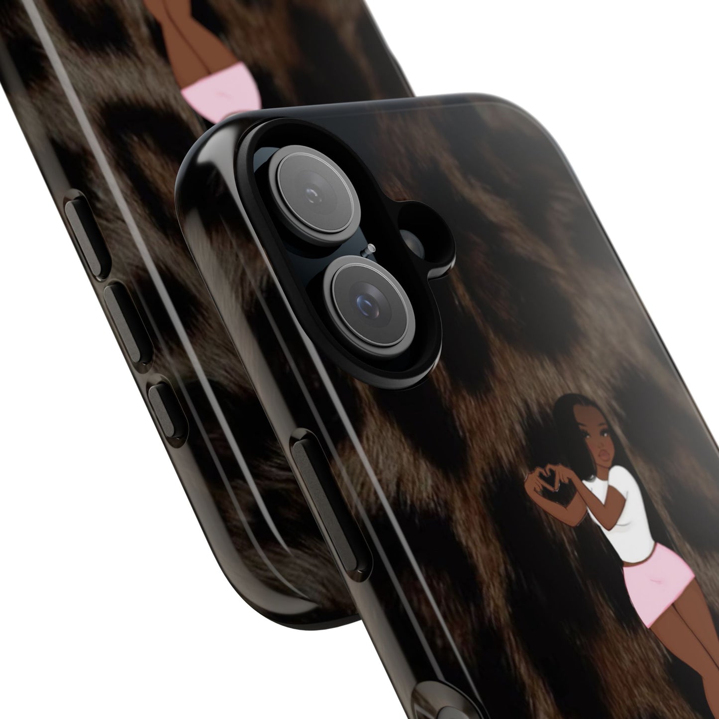 Stylish Phone Case with Chic Design, Fashionable Phone Accessory, Unique Gift for Her, Trendy Leopard Print Cover, Big Money Big Preheur